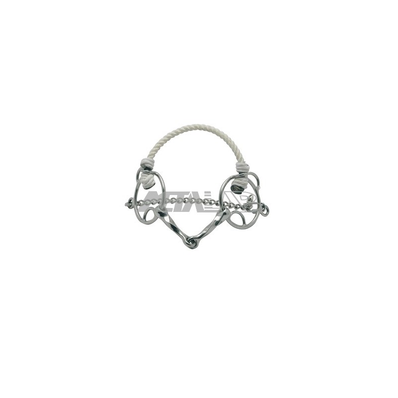 Hackamore combiné embouchure torsadée